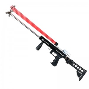 Potente fionda per fucile multifunzione Super catapulta pieghevole con grande elastico a 16 fili
