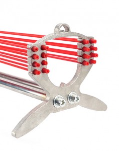 Potente fionda per fucile multifunzione Super catapulta pieghevole con grande elastico a 16 fili