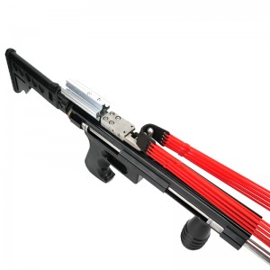 Potente fionda per fucile multifunzione Super catapulta pieghevole con grande elastico a 16 fili