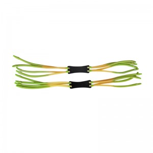 Forte fionda con elastico a doppio strato a 8 fili per esterno, speciale pelle per fionda con piercing interno