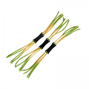 Forte fionda con elastico a doppio strato a 8 fili per esterno, speciale pelle per fionda con piercing interno