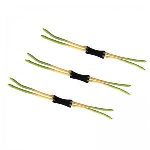 Forte fionda con elastico a doppio strato a 4 fili, speciale pelle per fionda con piercing interno all'aperto