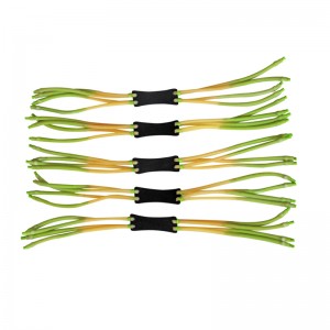 Forte fionda con elastico a doppio strato a 8 fili per esterno, speciale pelle per fionda con piercing interno