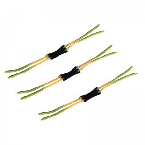 Forte fionda con elastico a doppio strato a 4 fili, speciale pelle per fionda con piercing interno all'aperto