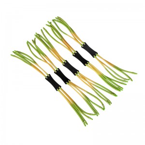 Forte fionda con elastico a doppio strato a 8 fili per esterno, speciale pelle per fionda con piercing interno