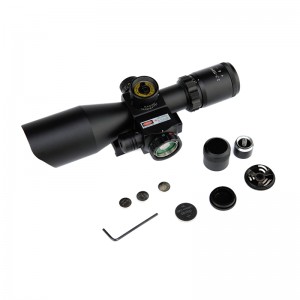 Ottimo cannocchiale laser verde rosso tattico standard 2,5-10 × 40 con ottica laser rossa