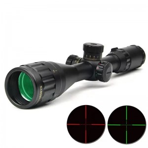 Mirino ottico tattico a lungo raggio 4-16X44 Mirino da caccia con torretta di bloccaggio illuminata rossa e verde
